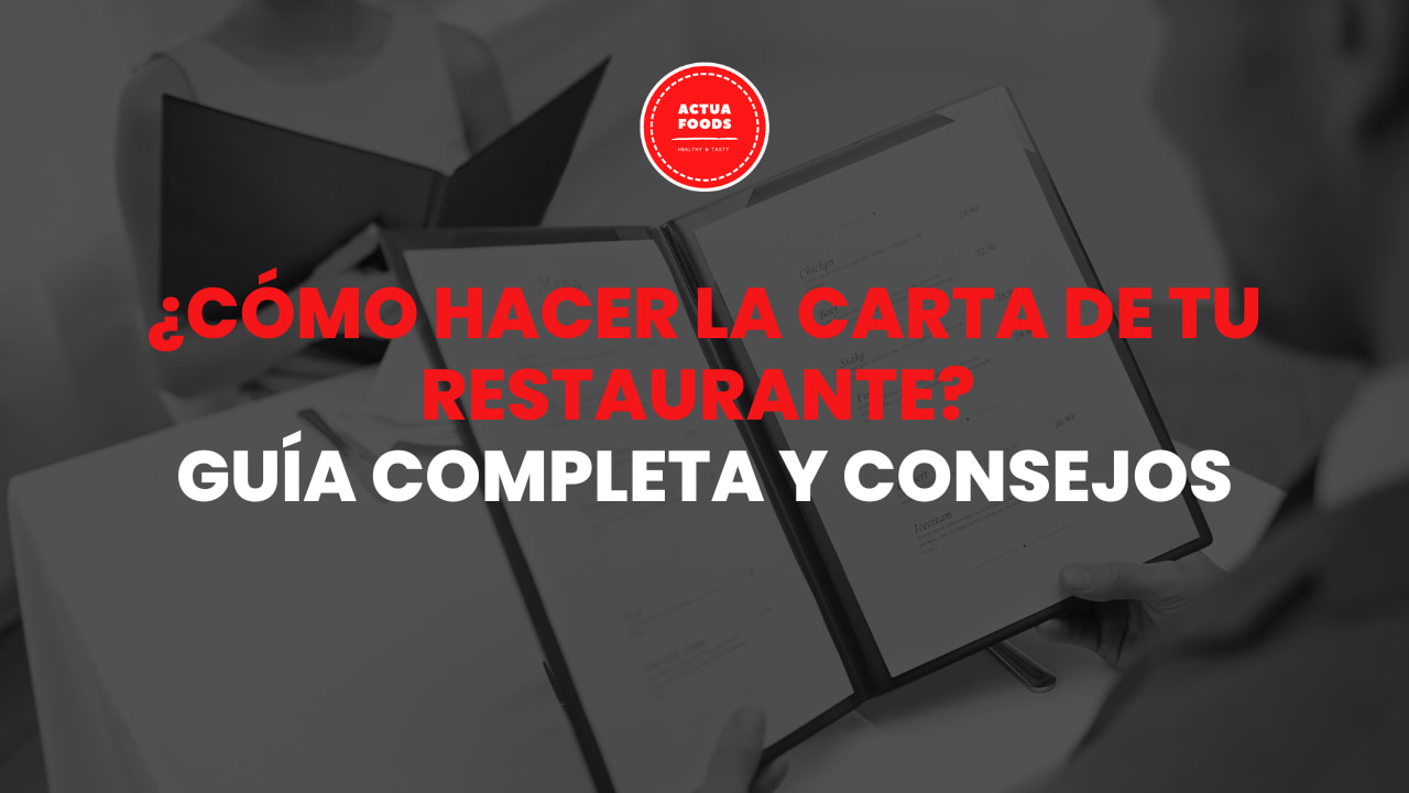 como hacer la carta de un restaurante