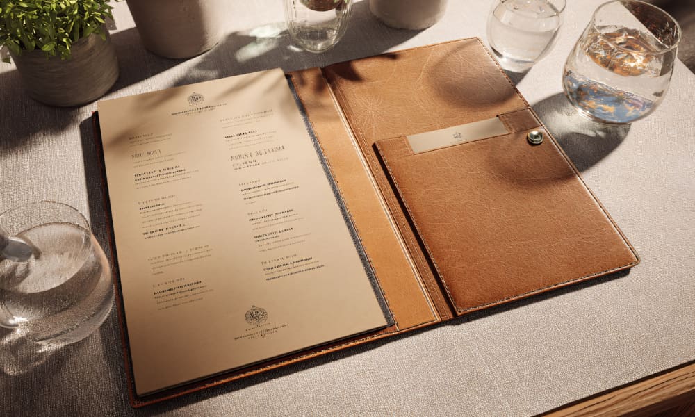 ejemplo como diseñar una carta de restaurante