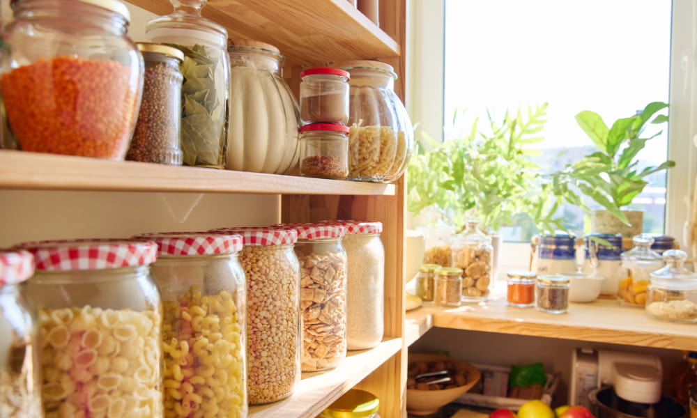 ejemplo de zona de despensa para la organizacion de cocina en un restaurante